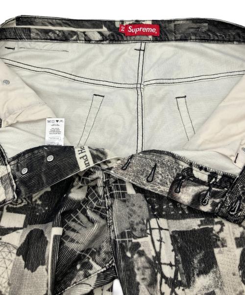 SUPREME（シュプリーム）SUPREME (シュプリーム) ロングパンツ 18SS Vibrations Corduroy Pants ブラック×ホワイト サイズ:34の古着・服飾アイテム