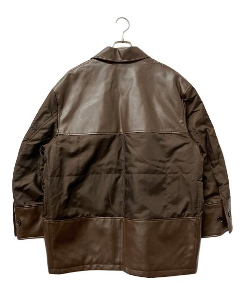 CLANE（クラネ）CLANE (クラネ) ジャケット ヴィーガンレザージャケット ブラウン サイズ:2の古着・服飾アイテム