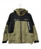 SCHOTT BROS.ショットブロス）の古着「ナイロンジャケット REFLECTOR FIELD JACKET」｜ブラック×グリーン