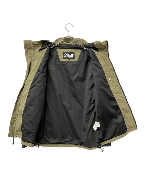 SCHOTT BROS.（ショットブロス）SCHOTT BROS. (ショットブロス) ナイロンジャケット REFLECTOR FIELD JACKET ブラック×グリーン サイズ:Mの古着・服飾アイテム