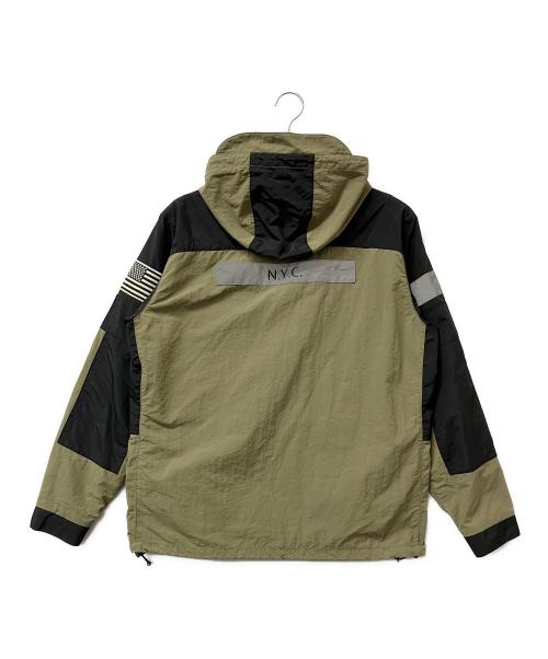 SCHOTT BROS.（ショットブロス）SCHOTT BROS. (ショットブロス) ナイロンジャケット REFLECTOR FIELD JACKET ブラック×グリーン サイズ:Mの古着・服飾アイテム
