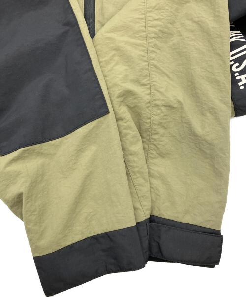 SCHOTT BROS.（ショットブロス）SCHOTT BROS. (ショットブロス) ナイロンジャケット REFLECTOR FIELD JACKET ブラック×グリーン サイズ:Mの古着・服飾アイテム