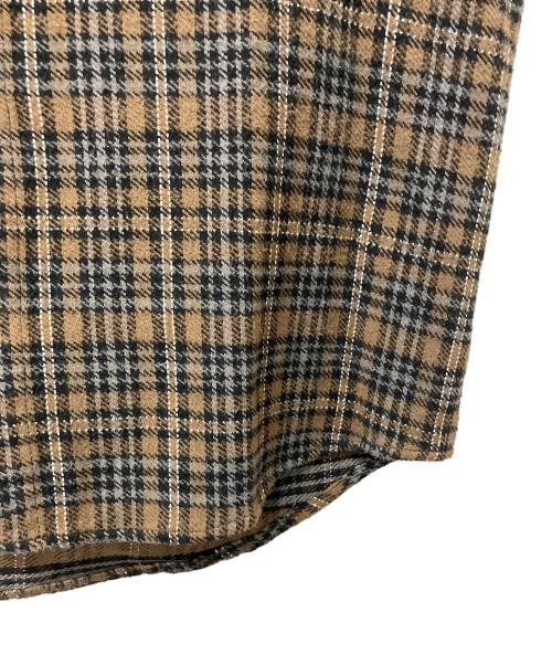 X-LARGE（エクストララージ）X-LARGE (エクストララージ) フランネルシャツ　チェック ブラウン サイズ:Sの古着・服飾アイテム