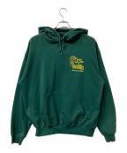 AVIREXアヴィレックス）の古着「プルオーバーパーカー RECORD DESIGN SWEAT PULLOVER PARKA」｜グリーン