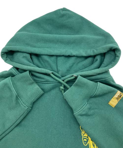 AVIREX（アヴィレックス）AVIREX (アヴィレックス) プルオーバーパーカー RECORD DESIGN SWEAT PULLOVER PARKA グリーン サイズ:Mの古着・服飾アイテム