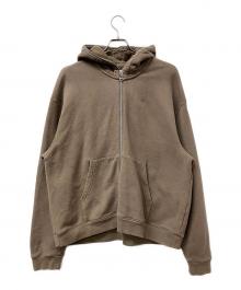 NIKE JORDAN×Travis Scott（ナイキ ジョーダン×トラヴィススコット）の古着「ジップパーカー Fullzip Hoodie」｜ブラウン