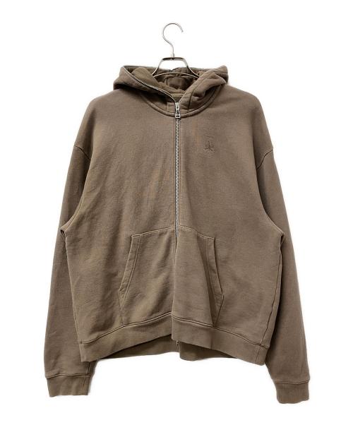 NIKE JORDAN（ナイキ ジョーダン）NIKE JORDAN (ナイキ ジョーダン) Travis Scott (トラヴィススコット) ジップパーカー Fullzip Hoodie ブラウン サイズ:Mの古着・服飾アイテム