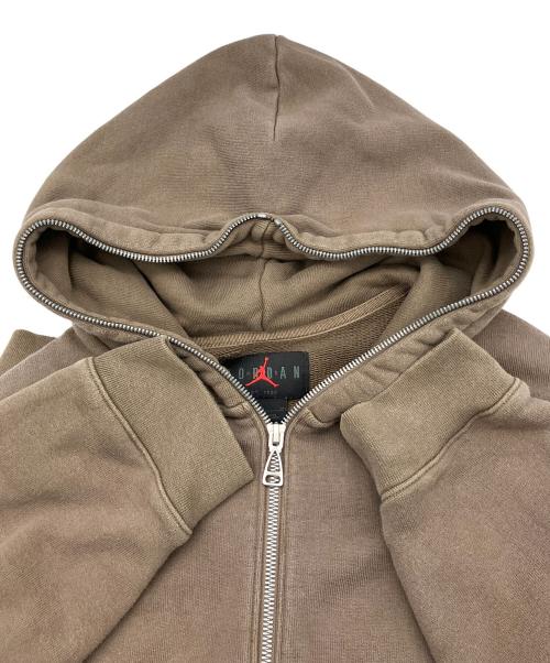 NIKE JORDAN（ナイキ ジョーダン）NIKE JORDAN (ナイキ ジョーダン) Travis Scott (トラヴィススコット) ジップパーカー Fullzip Hoodie ブラウン サイズ:Mの古着・服飾アイテム