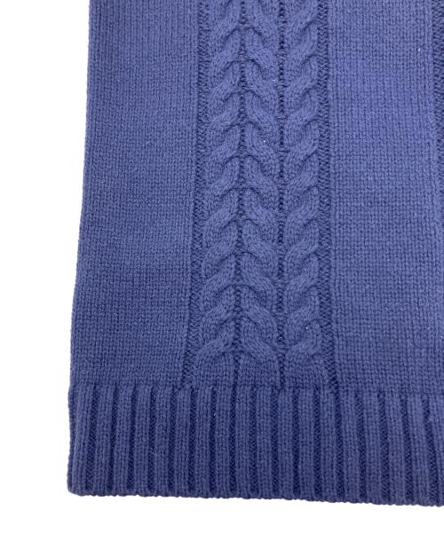 Bottt（ボット）Bottt (ボット) ケーブルニット ジップカーディガン ネイビー サイズ:Lの古着・服飾アイテム