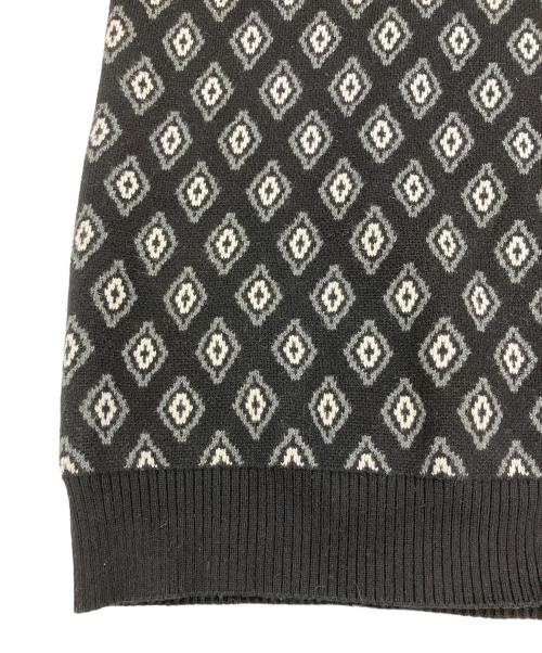 TTT MSW（ティー）TTT MSW (ティー) ジップアップニットカーディガン ブラック サイズ:Lの古着・服飾アイテム