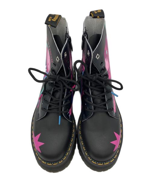 Dr.Martens（ドクターマーチン）Dr.Martens (ドクターマーチン) LOVEIS WISE (ライブイズ・ワイズ) ショートブーツ　JADON for PRIDE ブラック サイズ:SIZE 26cmの古着・服飾アイテム