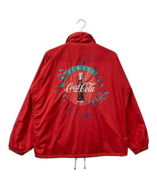always out of stock（オールウェイズ アウト オブ ストック）always out of stock (オールウェイズ アウト オブ ストック) Coca Cola (コカコーラ) コーチジャケット ナイロンコーチジャケット レッド サイズ:Mの古着・服飾アイテム