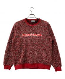 Hysteric Glamour（ヒステリックグラマー）の古着「厚手ニット METAL LOGO刺繍 プルオーバー」｜レッド