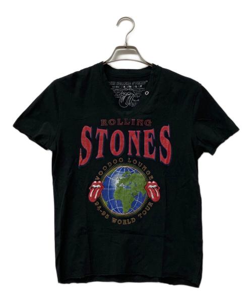 ROLLING STONES（ローリングストーンズ）ROLLING STONES (ローリングストーンズ) 半袖カットソー ブラック サイズ:Mの古着・服飾アイテム