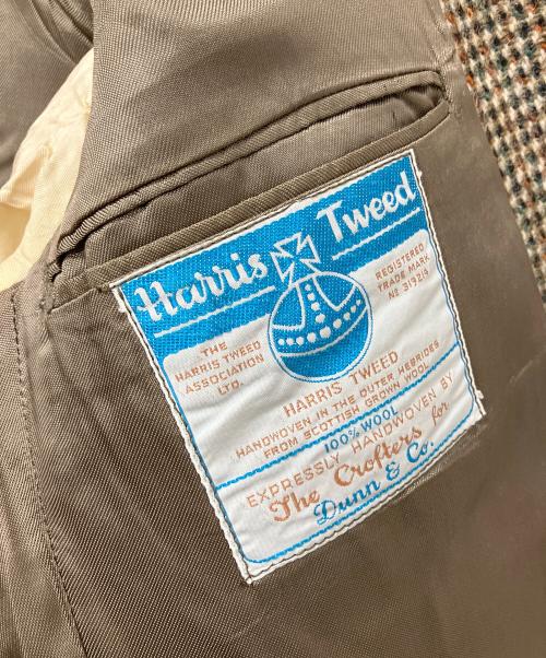 Harris Tweed（ハリスツイード）Harris Tweed (ハリスツイード) Dunn & Co. (デュンアンドシーオー) テーラードジャケット グリーン サイズ:不明の古着・服飾アイテム