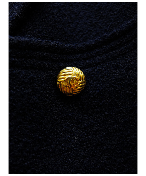 CHANEL（シャネル）CHANEL (シャネル) トラベルジャケット ネイビー サイズ:38の古着・服飾アイテム