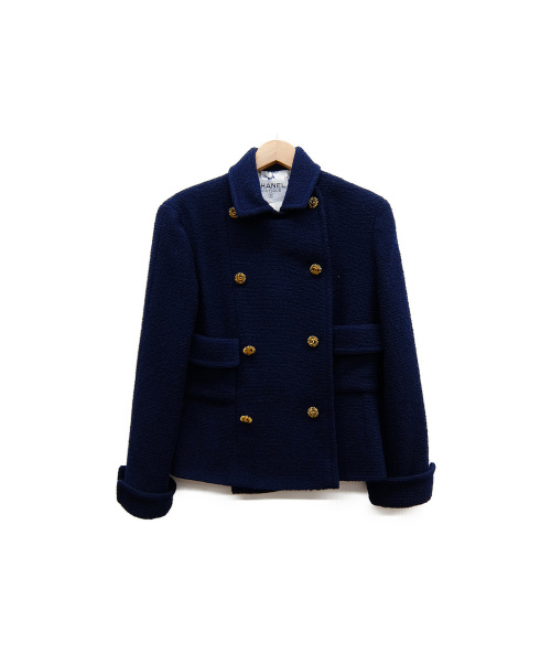 CHANEL（シャネル）CHANEL (シャネル) ダブルブレストセットアップ ネイビー サイズ:36 秋冬物の古着・服飾アイテム