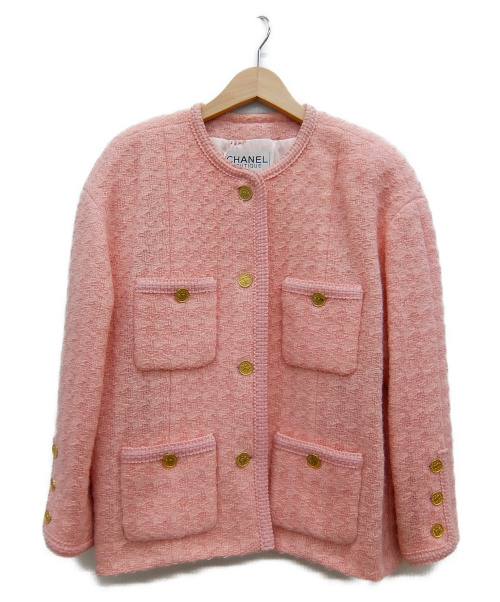 CHANEL（シャネル）CHANEL (シャネル) ウールセットアップ ライトピンク サイズ:38の古着・服飾アイテム
