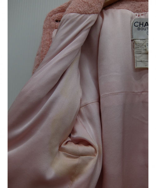 CHANEL（シャネル）CHANEL (シャネル) ウールセットアップ ライトピンク サイズ:38の古着・服飾アイテム