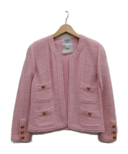CHANEL（シャネル）CHANEL (シャネル) ウールセットアップ ピンク サイズ:38の古着・服飾アイテム