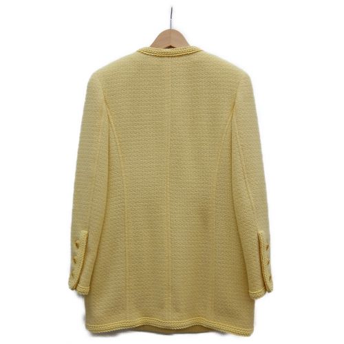 CHANEL（シャネル）CHANEL (シャネル) ウールセットアップ イエロー サイズ:36の古着・服飾アイテム
