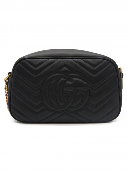 GUCCI（グッチ）GUCCI (グッチ) チェーンショルダーバッグ ブラック サイズ:- GGマーモント 447632 520981の古着・服飾アイテム