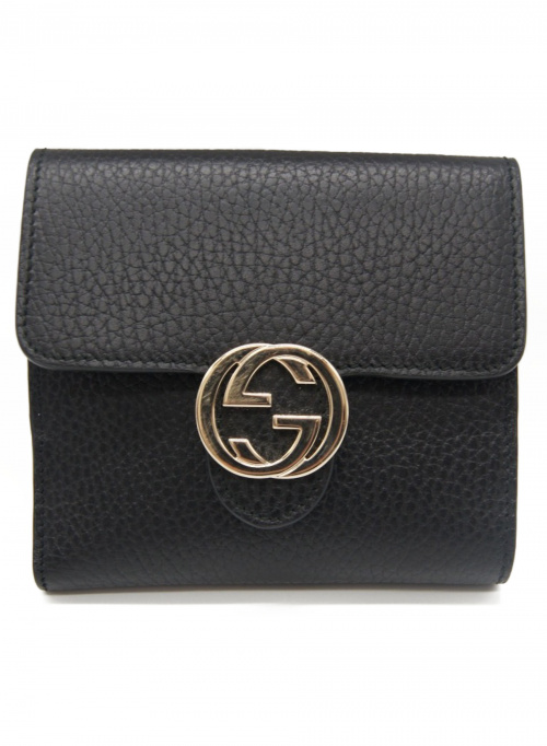 GUCCI（グッチ）GUCCI (グッチ) 財布 ブラック インターロッキングG 598167 2184の古着・服飾アイテム