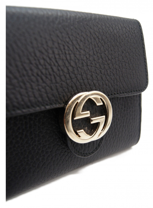 GUCCI（グッチ）GUCCI (グッチ) 財布 ブラック インターロッキングG 598167 2184の古着・服飾アイテム