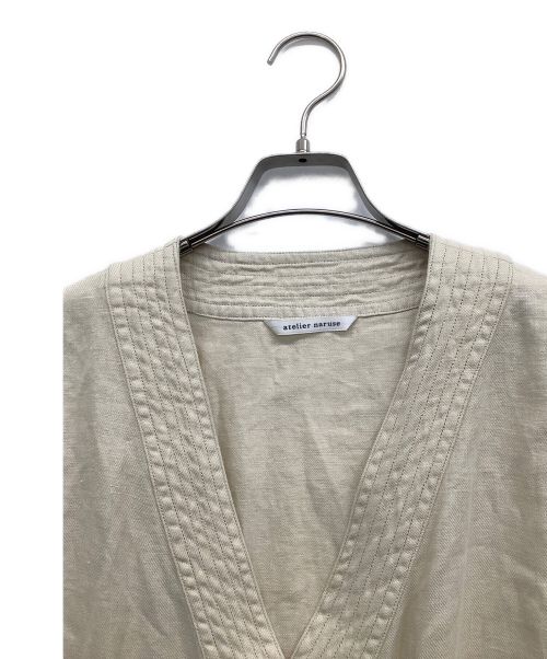 atelier naruse（アトリエナルセ）ATELIER NARUSE (アトリエナルセ) ワードローブガウン ベージュ サイズ:Fの古着・服飾アイテム
