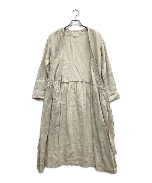 atelier naruse（アトリエナルセ）ATELIER NARUSE (アトリエナルセ) ワードローブガウン ベージュ サイズ:Fの古着・服飾アイテム