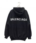 BALENCIAGAバレンシアガ）の古着「スウェットプルオーバーパーカー」｜ブラック