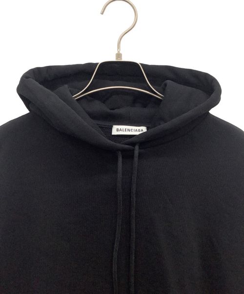 BALENCIAGA（バレンシアガ）BALENCIAGA (バレンシアガ) スウェットプルオーバーパーカー ブラック サイズ:XSの古着・服飾アイテム