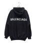 BALENCIAGA（バレンシアガ）の古着「スウェットプルオーバーパーカー」｜ブラック