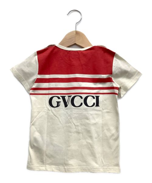 GUCCI（グッチ）GUCCI (グッチ) Tシャツ ホワイ×レッド サイズ:36 未使用品の古着・服飾アイテム