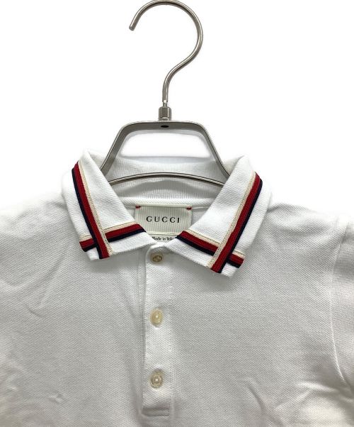GUCCI（グッチ）GUCCI (グッチ) ポロシャツ ホワイト サイズ:36mの古着・服飾アイテム