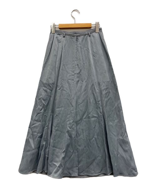 DES PRES（デ プレ）DES PRES (デ・プレ) ソフトサテン フレアマキシスカート スカイブルー サイズ:34 未使用品の古着・服飾アイテム