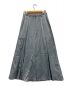 DES PRES (デ・プレ) ソフトサテン フレアマキシスカート スカイブルー サイズ:34 未使用品：12000円