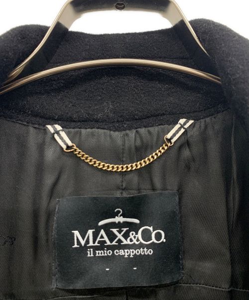 MAX&Co.（マックスアンドコー）MAX&Co. (マックスアンドコー) ウールコート ブラック サイズ:42の古着・服飾アイテム