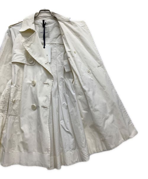 MONCLER（モンクレール）MONCLER (モンクレール) トレンチコート ホワイト サイズ:00 未使用品の古着・服飾アイテム