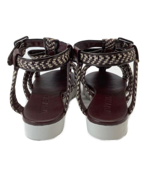 MUVEIL（ミュベール）MUVEIL (ミュベール) リボンサンダル ブラウン サイズ:37の古着・服飾アイテム