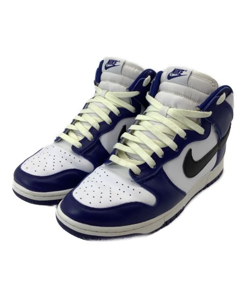 NIKE（ナイキ）NIKE (ナイキ) DUNK HIGH ブルー×ホワイト サイズ:27.5の古着・服飾アイテム