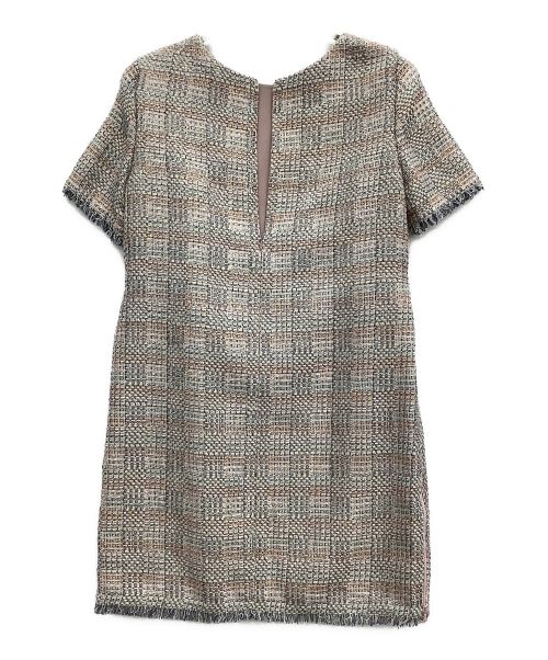 EMPORIO ARMANI（エンポリオアルマーニ）EMPORIO ARMANI (エンポリオアルマーニ) ツイードワンピース マルチカラー サイズ:40の古着・服飾アイテム