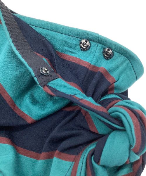 MUVEIL（ミュベール）MUVEIL (ミュベール) ボーダースカート グリーン サイズ:36 未使用品の古着・服飾アイテム