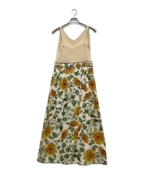 MUVEIL（ミュベール）MUVEIL (ミュベール) 切替ワンピース イエロー サイズ:M 未使用品の古着・服飾アイテム