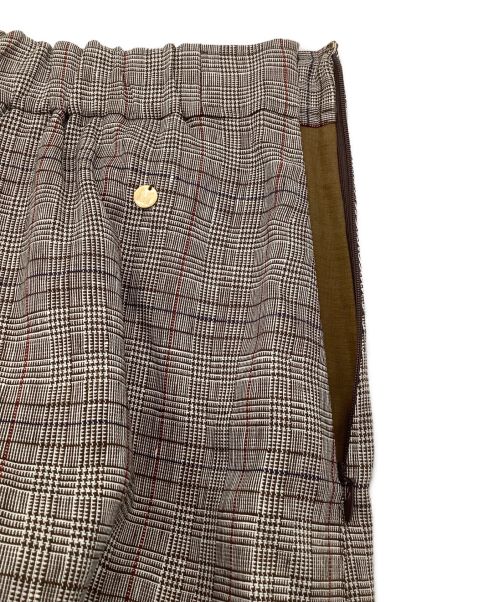 MUVEIL（ミュベール）MUVEIL (ミュベール) チェックスカート ブラウン サイズ:36 未使用品の古着・服飾アイテム