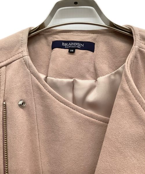 BRAHMIN（ブラーミン）BRAHMIN (ブラーミン) スエードジャケット ピンク サイズ:38 未使用品の古着・服飾アイテム
