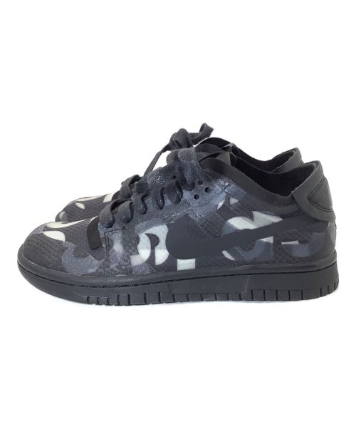 NIKE（ナイキ）NIKE (ナイキ) COMME des GARCONS (コムデギャルソン) DUNK LOW MONOGRAM PRINT ブラック サイズ:22の古着・服飾アイテム