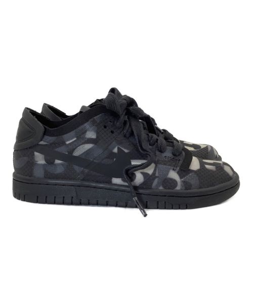 NIKE（ナイキ）NIKE (ナイキ) COMME des GARCONS (コムデギャルソン) DUNK LOW MONOGRAM PRINT ブラック サイズ:22の古着・服飾アイテム