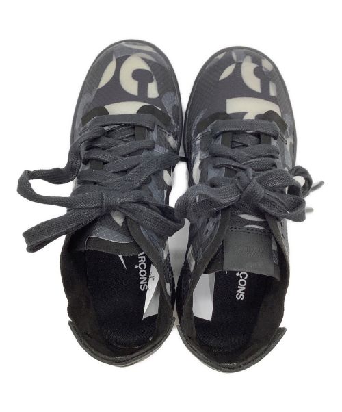 NIKE（ナイキ）NIKE (ナイキ) COMME des GARCONS (コムデギャルソン) DUNK LOW MONOGRAM PRINT ブラック サイズ:22の古着・服飾アイテム