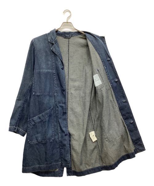 uniform experiment（ユニフォームエクスペリメント）uniform experiment (ユニフォームエクスペリメント) デニムショップコート インディゴ サイズ:3の古着・服飾アイテム